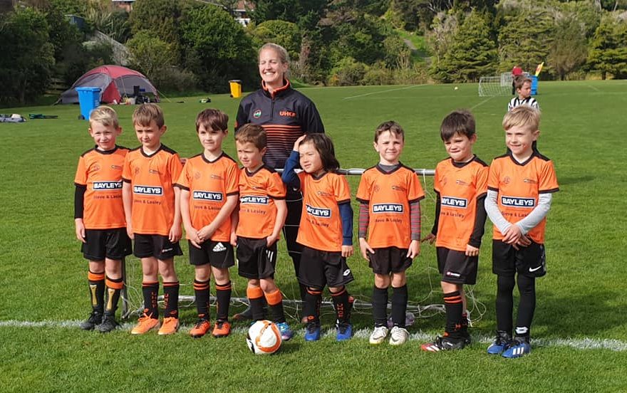 Upper Hutt City Football - Fun Football (U7 &U8) proudly sponsored by Steve & Lesley, Bayley's Real Estate