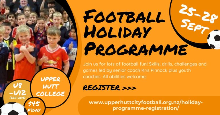 Upper Hutt City Football School Holiday Programme