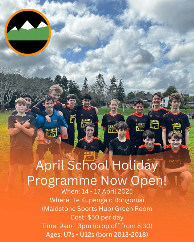 Upper Hutt City Football Holiday Programme (April 2025)